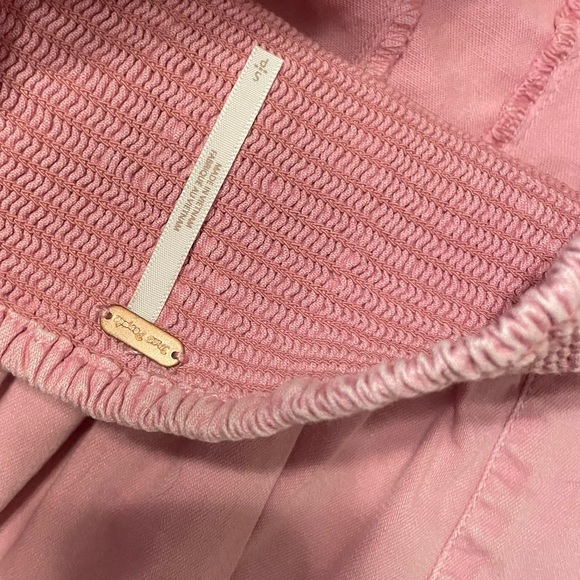 Free People Pink Bustier-Style Strapless Top, S - Picture 3 of 3